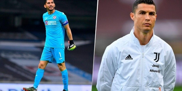 Jesús Corona celebrated the role of Cruz Azul a Cristiano Ronaldo