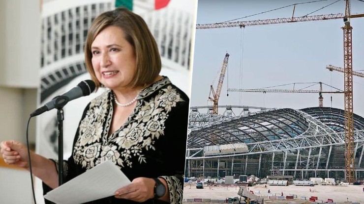 La senadora prometió un nuevo estadio para Cruz Azul