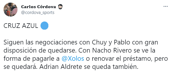 Información de Carlos Córdova