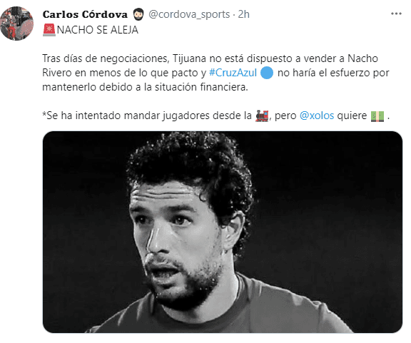 información de Carlos Córdova 